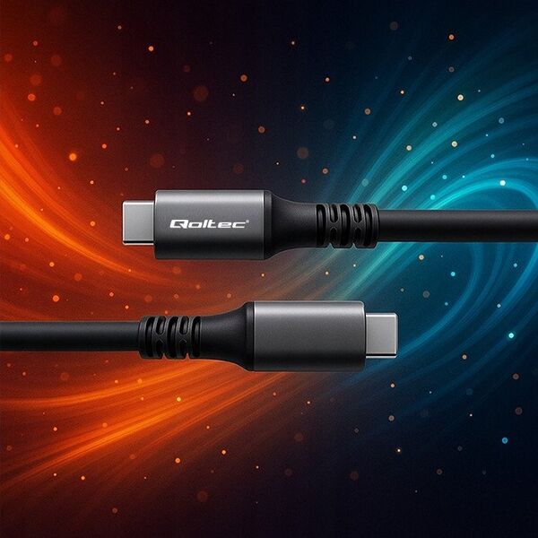 Kabel USB4 Ultra-Fast | USB-C PD 240W | Thunderbolt 3/4 | 4K |   40Gb/s | 1m | Czarny