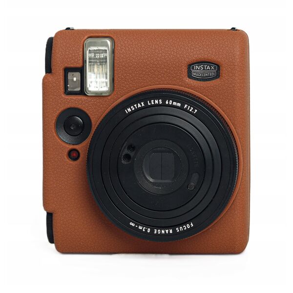 Futerał Etui Pokrowiec Case Silikon Do Fuji Fujifilm Instax Mini 99 Brązowy