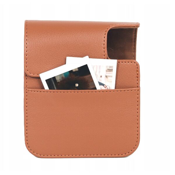 Futerał Etui Pokrowiec Case Na Aparat Do Aparatu Fujifilm Instax Mini 41 / Brązowy