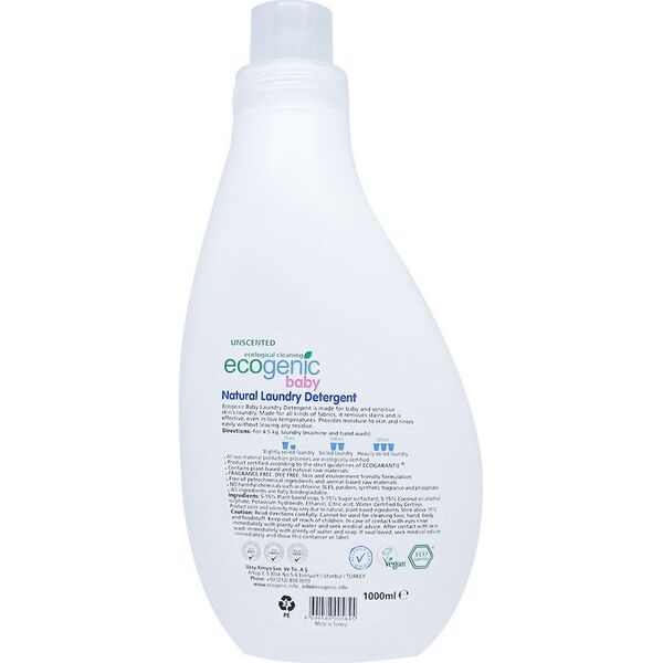 ECOGENIC Ecogenic, Płyn do zmiękczania ubranek dziecięcych, bezzapachowy, 1000ml