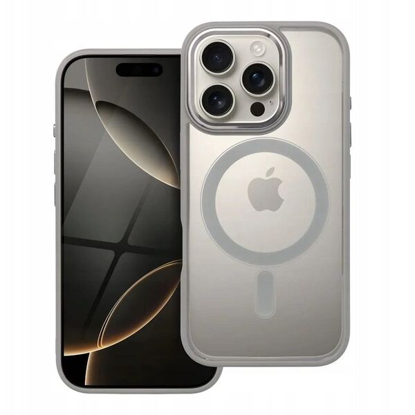 Θήκη COLOR EDGE MAG COVER συμβατή με MagSafe για IPHONE 16 Pro τιτάνιο γκρι