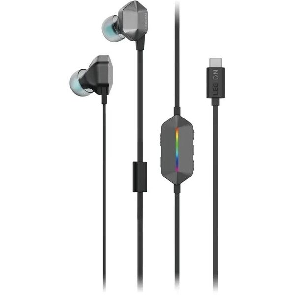 Lenovo RGB Gaming In-Ear Ausinės | Legion E510 7.1 | Su mikrofonu | su laidu | Stormy Pilka