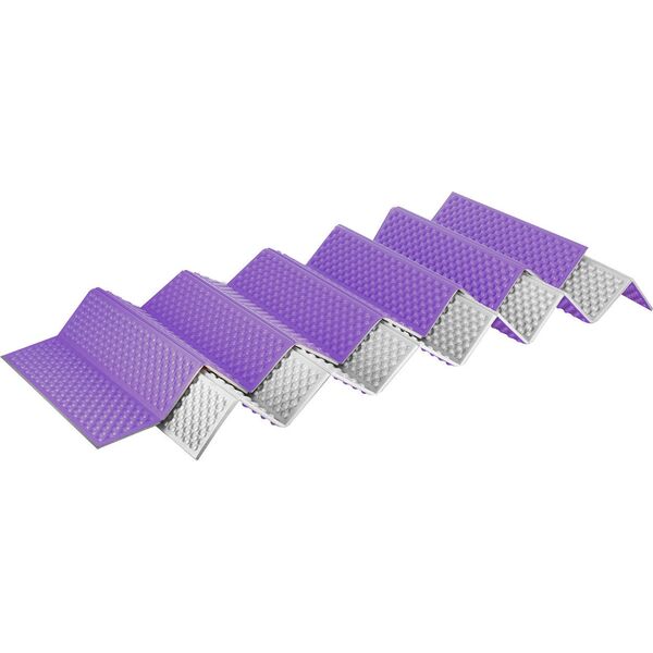 NC17103 KARIMATA SKŁADANA TURYSTYCZNA Z PODBICIEM ALUMINIOWYM + XPE 195 CM FIOLETOWA NILS CAMP