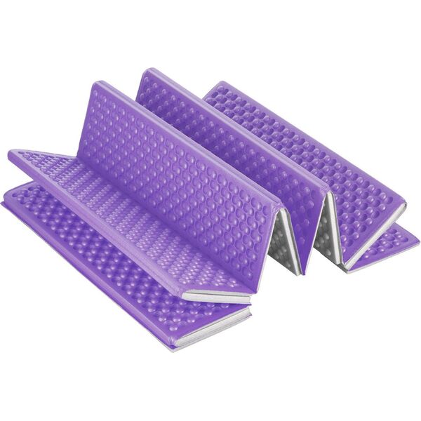 NC17103 KARIMATA SKŁADANA TURYSTYCZNA Z PODBICIEM ALUMINIOWYM + XPE 195 CM FIOLETOWA NILS CAMP