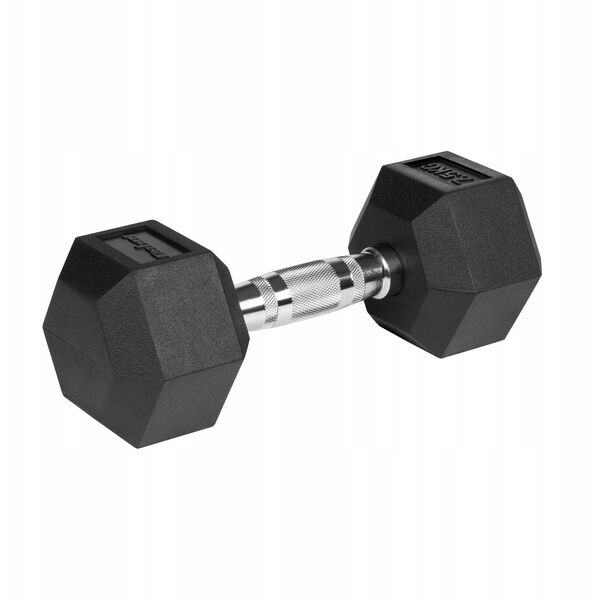 Hantle żeliwne gumowane HEX 2x7.5 kg REBEL ACTIVE