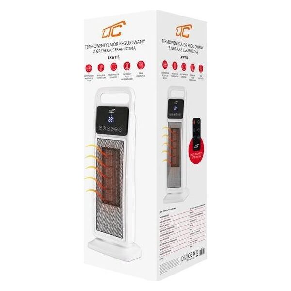 Termowentylator LTC Termowentylator kolumnowy ceramiczny LTC z timerem LCD + pilot