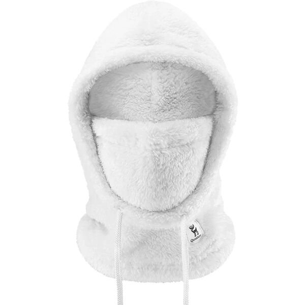 Κουκούλα σκι Qunature Arctic Velvet μέγεθος M - λευκή