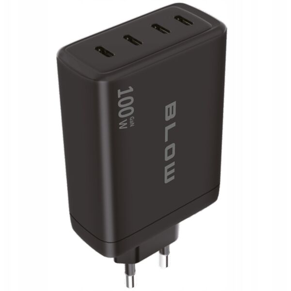 76-031# Ładowarka sieciowa gniazdo usb-cx4 pd 100w gan czarna