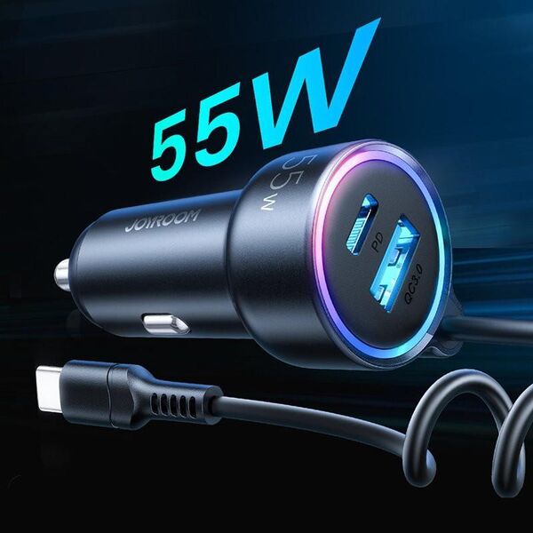 Ładowarka Joyroom JR-CL07 1x USB-A 1x USB-C 3.4 A  (6941237172860)