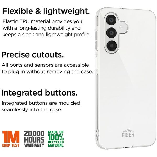Θήκη Eiger Grip GRS Galaxy A26 διάφανη