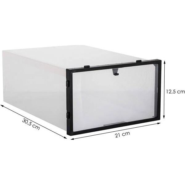 Springos Pudełko na buty z otwieraną klapą 30,5x21x12,5 cm organizer na obuwie UNIWERSALNY (28754-uniw) - 28754-uniw