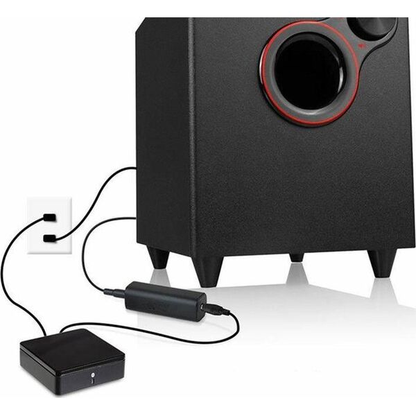 Adapter AV Aptel Jack 3.5mm - Jack 3.5mm czarny (AK319B)