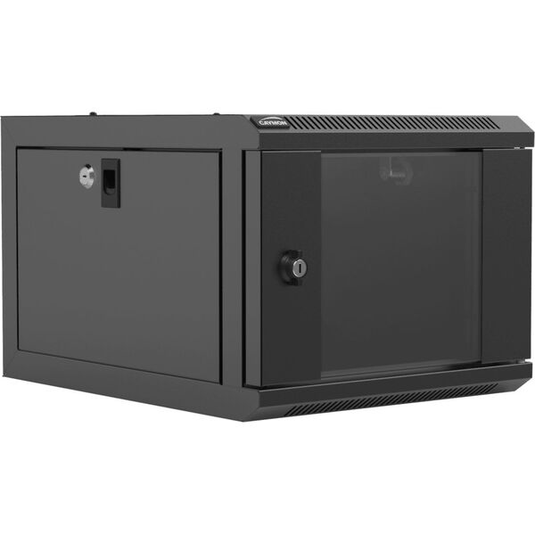 Caymon CAYMON NPR404/B Επίτοιχο ντουλάπι rack 9,5”/10,5” 4U, βάθος 420 mm, μαύρο 13332376 5414795041639