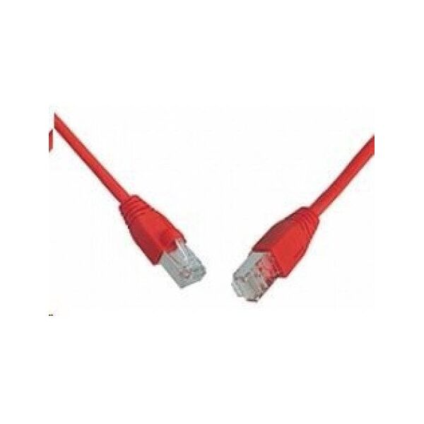 Patchcord CAT6 SFTP PVC 0,5m κόκκινο snag-proof