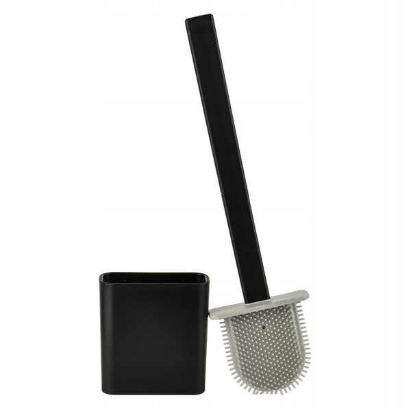 EDA SILICONE BLACK Szczotka WC czarna 10x4x36cm TPR
