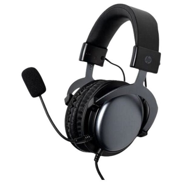 HP DHE-8005N, s�uchawki z mikrofonem, przewodowa, czarna, 2.0, pod�wietlona, 3.5 mm jack + USB