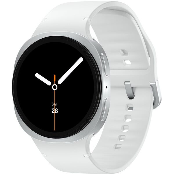 Samsung Galaxy Watch 8 3,81 cm (1.5") AMOLED 44 mm Cyfrowy 480 x 480 px Ekran dotykowy Srebrny Wi-Fi GPS