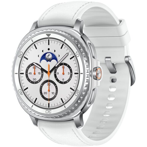 Samsung Galaxy Watch 8 Classic 3,3 cm (1.3") AMOLED 46 mm Cyfrowy 438 x 438 px Ekran dotykowy 4G Srebrny Wi-Fi GPS