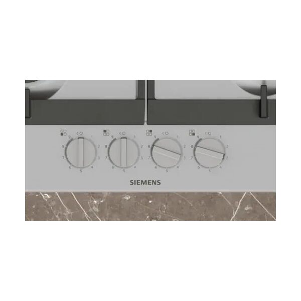 Siemens EC6A5HI90 płyta kuchenna Czarny, Stal nierdzewna Wbudowany 60 cm Gaz 4 stref(y)