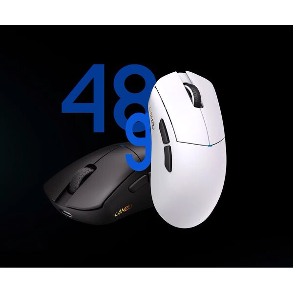Mysz Lamzu Paro Aurora 8K Wireless White