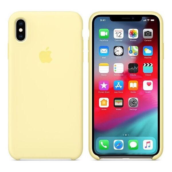Apple Silikonowe etui do iPhonea XS Max - łagodny żółty -MUJR2ZM/A