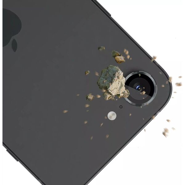 Szkło hartowane na obiektyw aparatu do Apple iPhone 16e - 3mk Lens Protection Pro Graphite / Grey