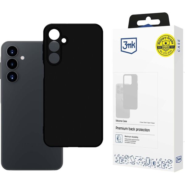 Etui 3MK Silicone Case do Samsung Galaxy  A16 czarny