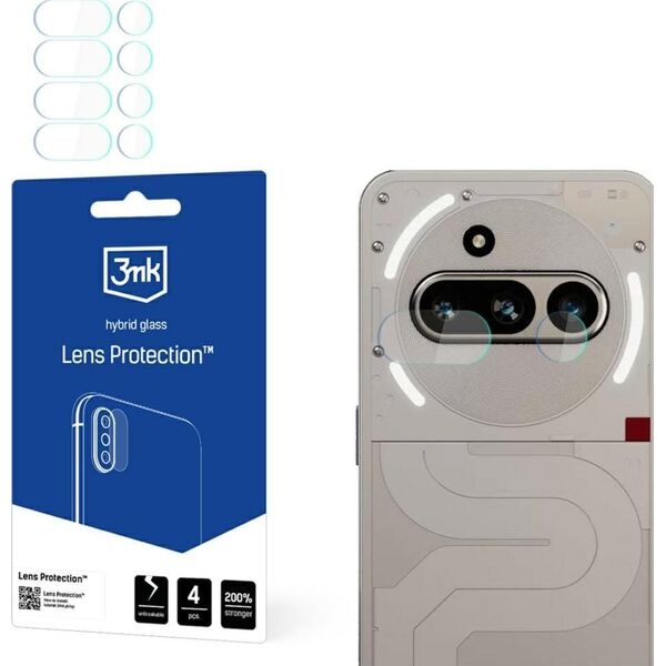 Ochrona na obiektyw aparatu 3MK Lens     Protect do Nothing Phone (3a) 4szt
