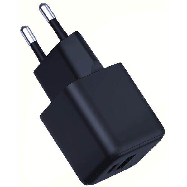 Ładowarka sieciowa 3MK Hyper GaN Charger 20W 1xUSB-A 1XUSB-C PD QC4+ czarny