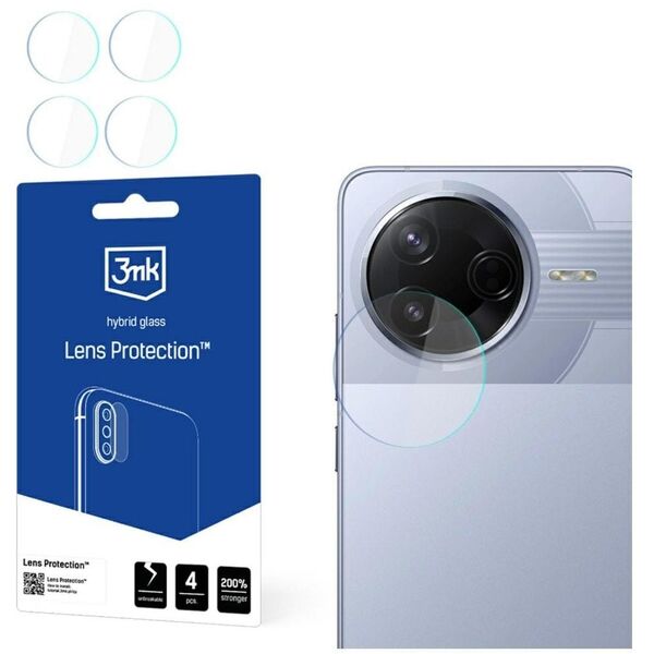 Ochrona na obiektyw aparatu 3MK Lens     Protect do Xiaomi Poco F7 Pro 4szt