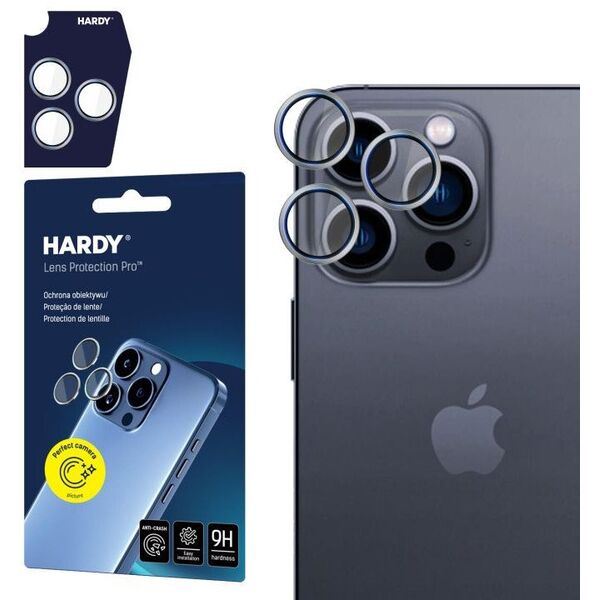Apple iPhone 16 Pro /16 Pro Max- HARDY Lens Protection Pro Titanium Silver