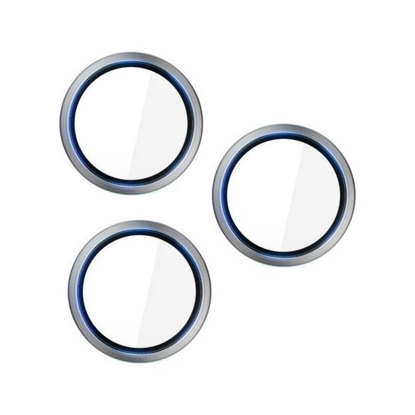 Apple iPhone 16 Pro /16 Pro Max- HARDY Lens Protection Pro Titanium Silver