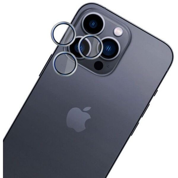 Apple iPhone 16 Pro /16 Pro Max- HARDY Lens Protection Pro Titanium Silver