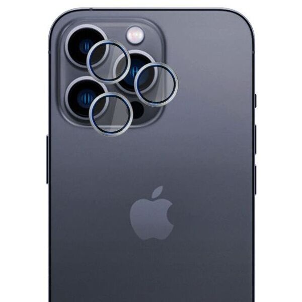 Apple iPhone 16 Pro /16 Pro Max- HARDY Lens Protection Pro Titanium Silver