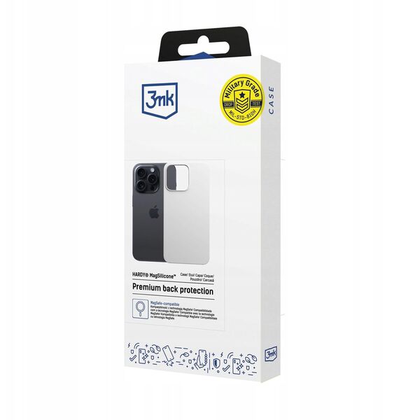 Etui 3MK Hardy MagSilicone do Apple      iPhone 13 Pro srebrny