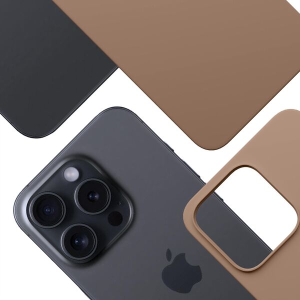 Etui 3MK Hardy MagSilicone do Apple      iPhone 14 Pro Max ciemnozłoty