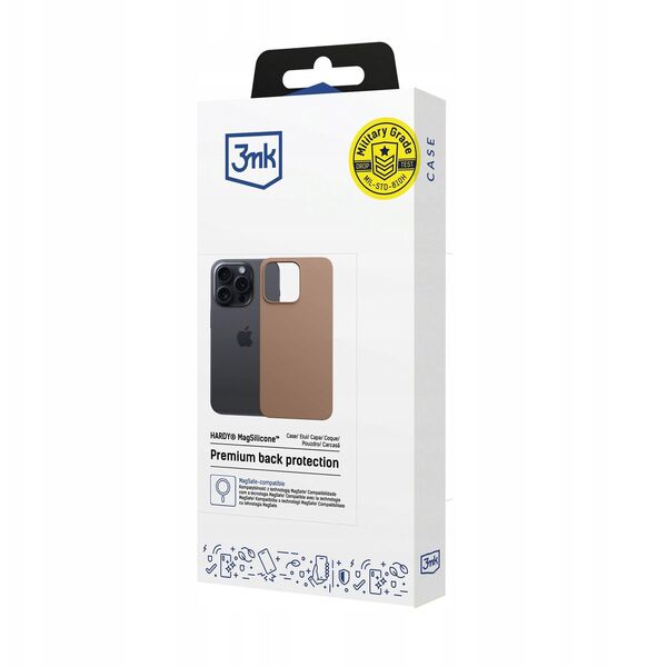 Etui 3MK Hardy MagSilicone do Apple      iPhone 14 Pro Max ciemnozłoty