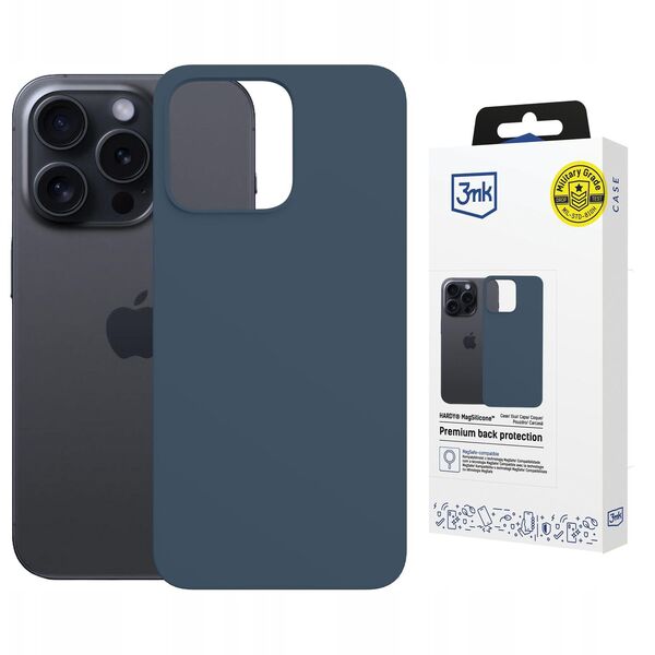 Etui 3MK Hardy MagSilicone do Apple      iPhone 15 Pro niebieski