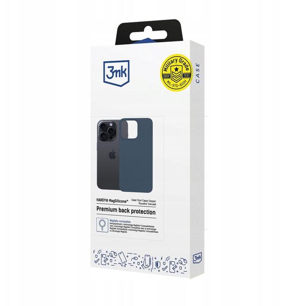 Etui 3MK Hardy MagSilicone do Apple      iPhone 15 Pro niebieski