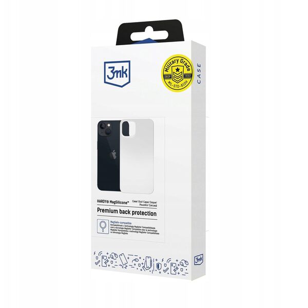 Etui 3MK Hardy MagSilicone do Apple      iPhone 15 srebrny