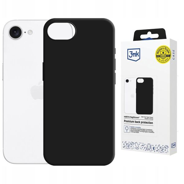 Etui 3MK Hardy MagSilicone do Apple      iPhone 16e czarny