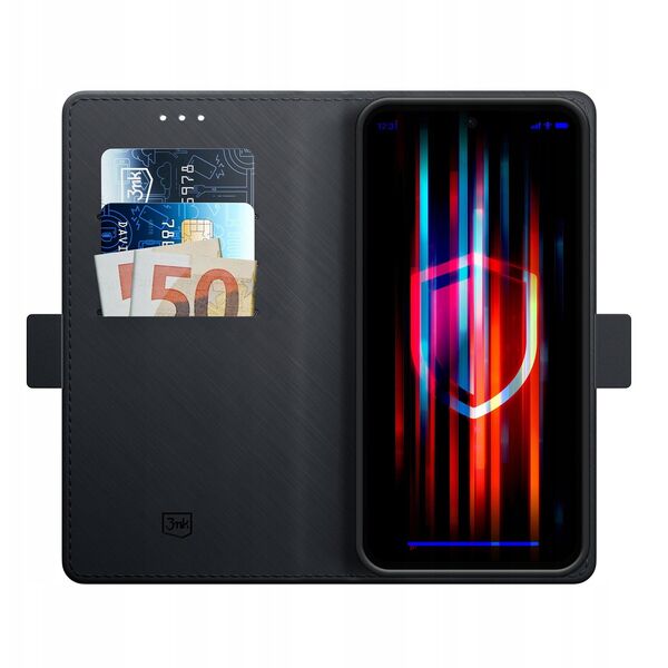 Etui z klapką 3MK Wallet Case do Xiaomi Redmi Note 14 4G czarny
