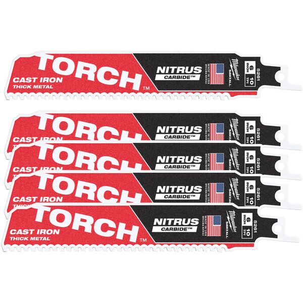 MILWAUKEE Πριονόλαμα S TCT TORCH NITRUS 150mm/10T /5τμχ.