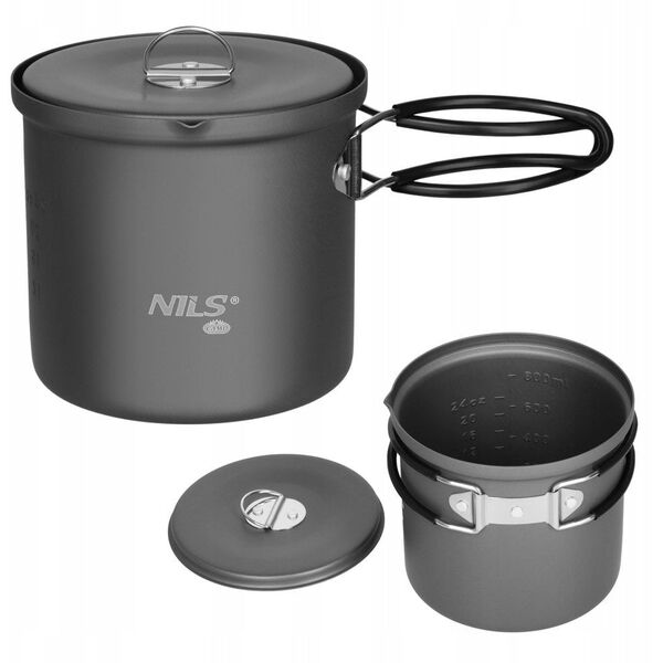 NC4202 GARNEK TURYSTYCZNY ALUMINIOWY Z POKRYWKĄ 1000ML NILS CAMP