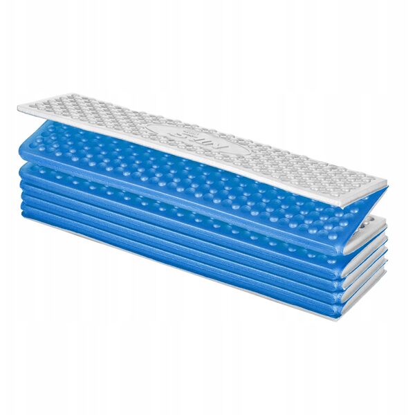 NC17103 KARIMATA SKŁADANA TURYSTYCZNA Z PODBICIEM ALUMINIOWYM + XPE 195 CM NIEBIESKA NILS CAMP