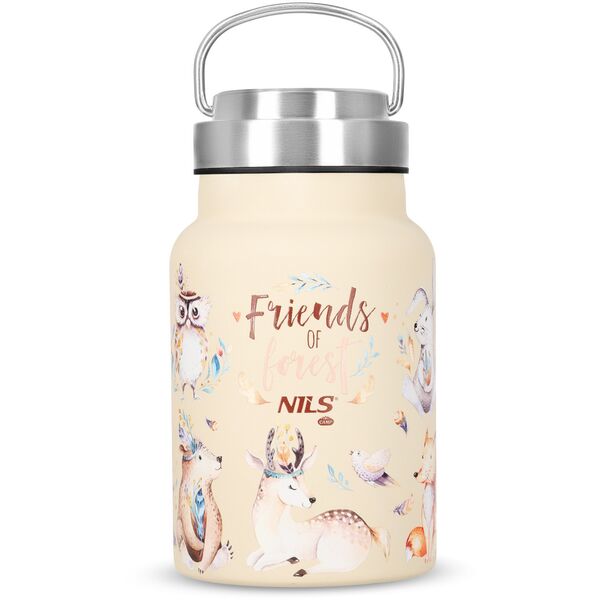 NC3806 BUTELKA NA WODĘ 520ML STALOWA FOREST NILS CAMP