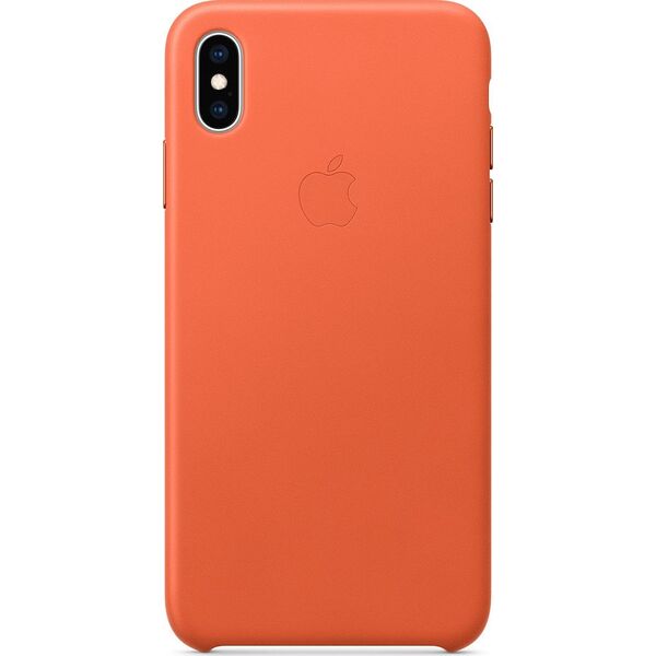 Apple Etui skórzane iPhone XS Max - oranż -MVFY2ZM/A
