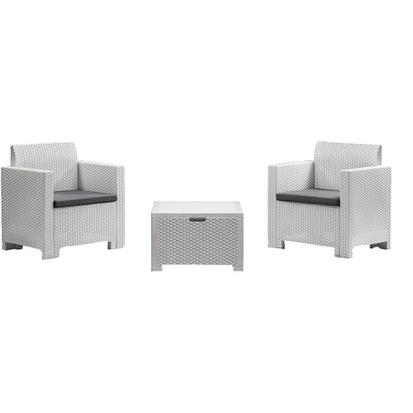 Σετ επίπλων κήπου Set Nebraska Terrace λευκό 8003723090732