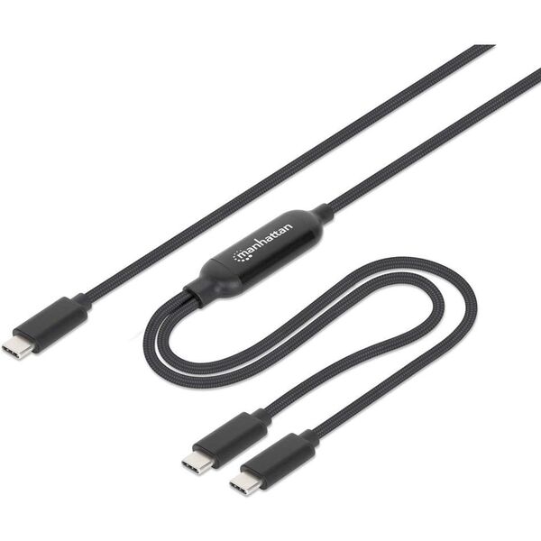 Manhattan 355810 kabel USB 2 m USB C 2 x USB C Czarny
