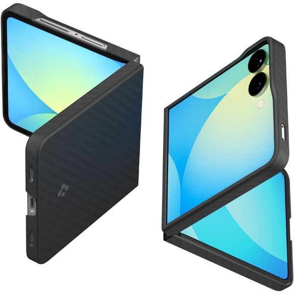 Spigen Airskin Aramid - Etui do Samsung Galaxy Z Flip 7 (Black)